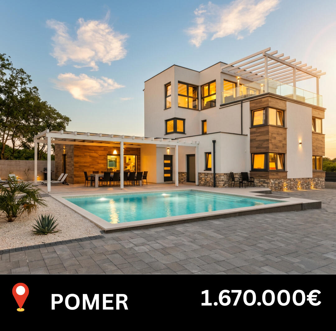 Villa kaufen in Pomer| Immobilien Istrien Luxus Villa mit Pool & Wellness in Medulin (Pomer) - Istrien